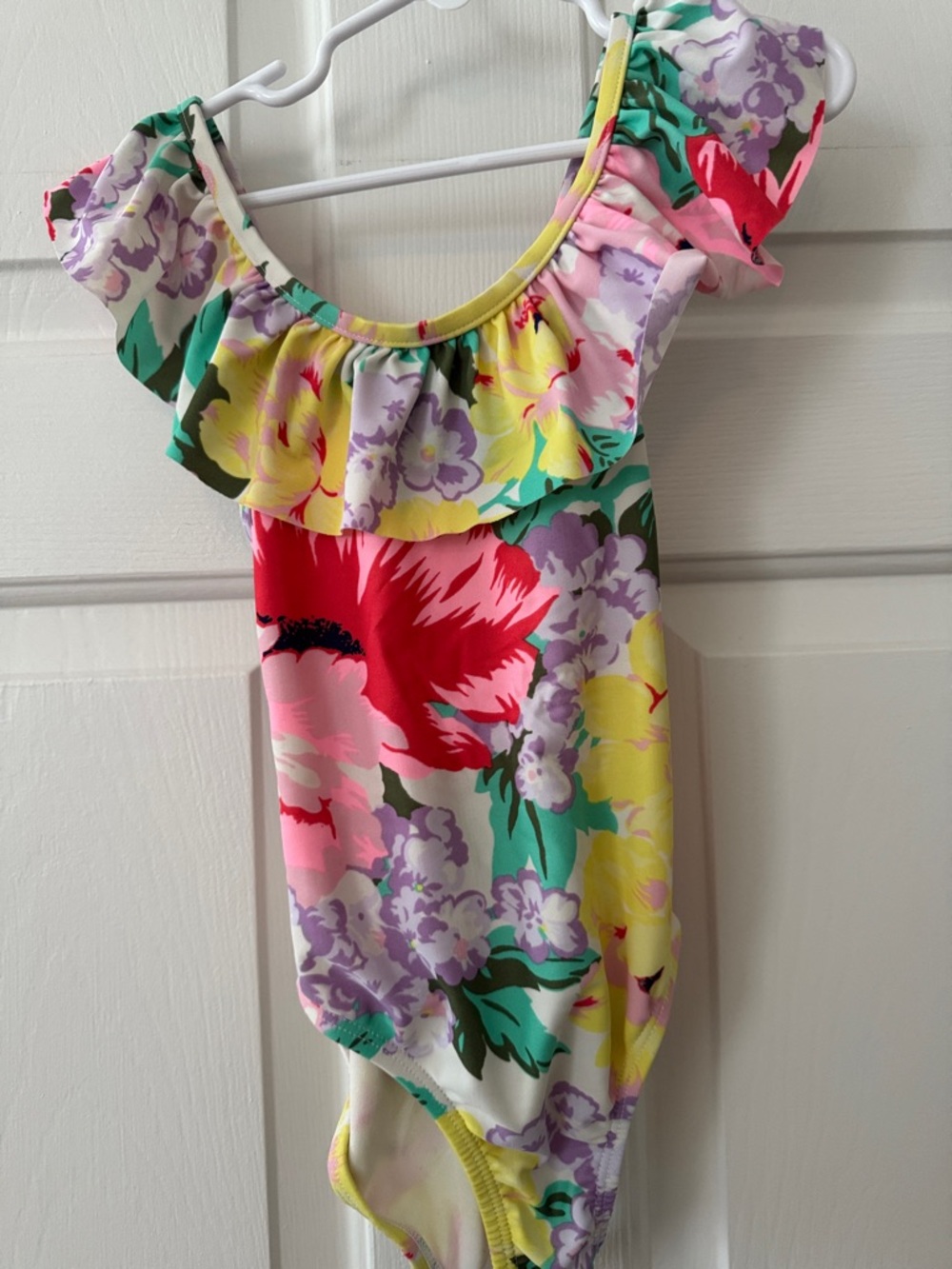 GAP Kids XS one piece floral print bathing suit - GUC